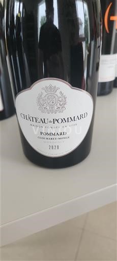 Bourgogne Pommard Château Pommard Clos Marey-Monge 2020