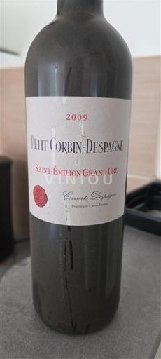 Bordéus Saint-Émilion Grand Cru Petit Corbin-Despagne 2009