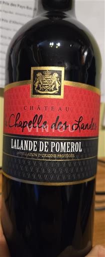Burdeos Lalande-de-Pomerol Château La Chapelle des Landes Sin añada