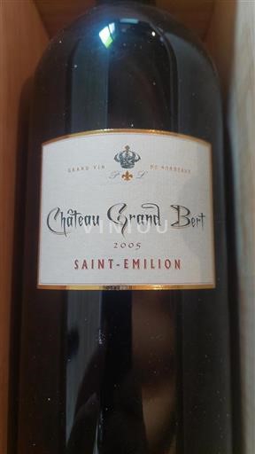 Bordeaux Saint-Émilion Château Grand Bert 2005