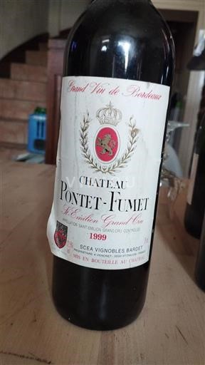 Burdeos Saint-Émilion Gran Cru Grand Cru Château Pontet-Fumet 1999