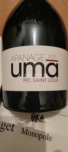 Languedoc Pic-saint-loup Uma Apanage 2021