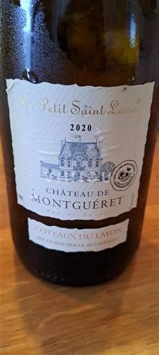 Vallée de la Loire Coteaux-du-layon Château Montguéret Le Petit Saint Louis 2020