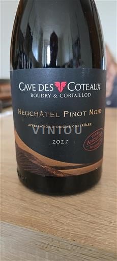 Neuchâtel Neuchâtel AOC Cave des Coteaux Boudry & Cortaillod 2022