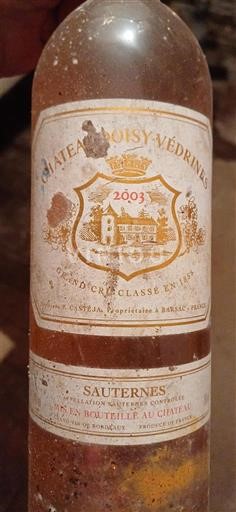 Bordeaux Sauternes Grand Cru Château Doisy-Védrines 2003