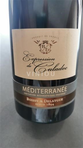 Vin Rouge sec Expression de Caladoc Boissy & Delaygue 2020 France Provence, basse vallée du Rhône, Corse Méditerranée