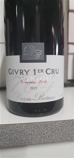 Borgoña No especificado Premier Cru Danjean-Berthoux 704 2021