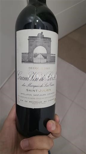 Bordeaux Saint-Julien Château Léoville Las Cases Grand Vin de Léoville du Marquis de Las Cases 2001