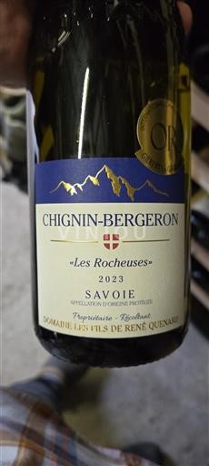 Savoie et Bugey Chignin-Bergeron Domaine Les Fils de René Quenard Les Rocheuses 2023