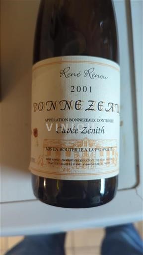 Valle della Loira Bonnezeaux René Renou Zénith 2001