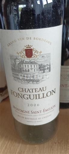 Bordeaux Montagne Saint-Émilion Château Fonguillon 2006