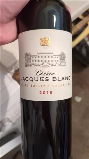 Bordeaux Saint-Émilion Grand Cru Château Jacques Blanc 2018