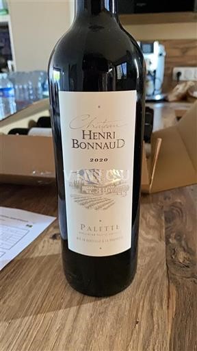 Vin Rouge sec Henri Bonnaud 2020 France Provence Palette