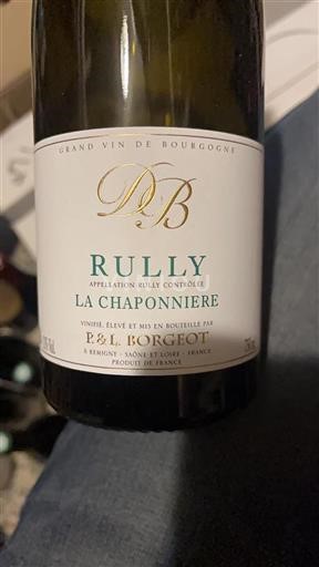 Bourgondië Rully P&L Borgeot La Chaponnière 2022