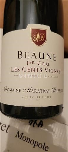 Borgoña No especificado Premier Cru Domaine Maratray-Dubreuil Les Cents Vignes 2019