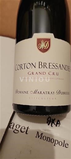 Borgogna Corton-Bressandes Grand Cru Domaine Maratray-Dubreuil 2018