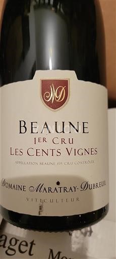 Borgoña No especificado Premier Cru Domaine Maratray-Dubreuil Les Cents Vignes 2018
