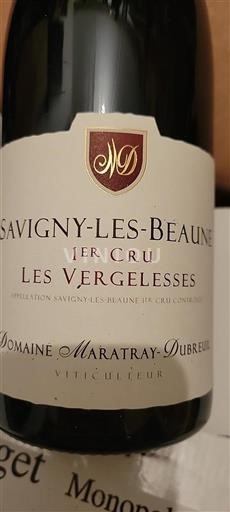 Bourgogne Savigny-lès-beaune Premier Cru Domaine Maratray-Dubreuil Les Vergelesses 2020