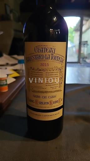 Bordeaux Saint-Émilion Grand Cru Classé Château Balestard La Tonnelle 2015