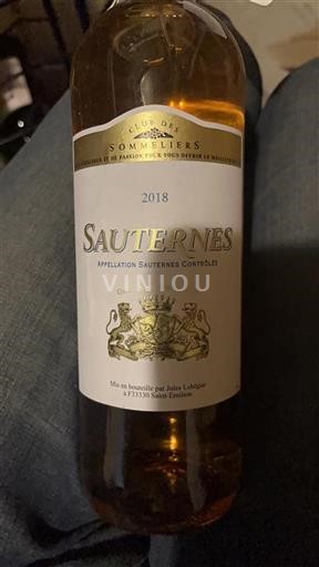 Bordeaux Sauternes Club des Sommeliers 2018