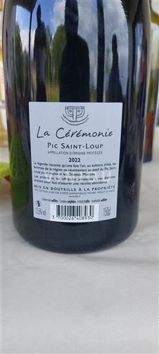 Languedoc Pic-saint-loup La Cérémonie 2022