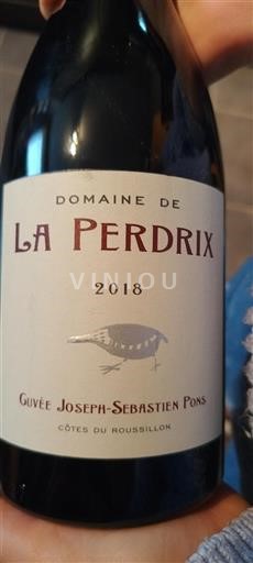 Rosellón Costas del Rosellón Domaine La Perdrix Joseph-Sébastien Pons 2018