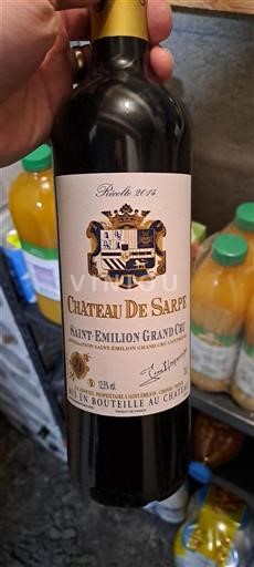 Bordeaux Saint-Émilion Grand Cru Grand Cru Château Sarpe 2014