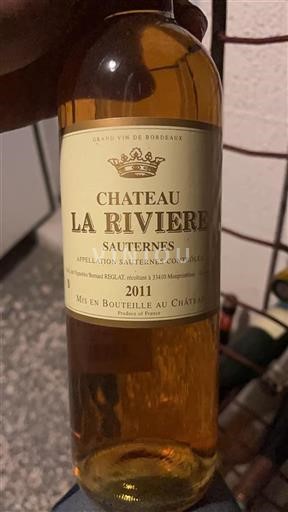 Bordeaux Sauternes Château La Rivière 2011