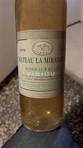 Bordeaux Château La Mirandole 1998