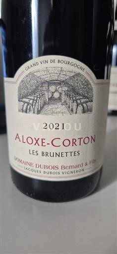 Burgundsko Aloxe-Corton Domaine Dubois Bernard & Fils Les Brunettes 2021