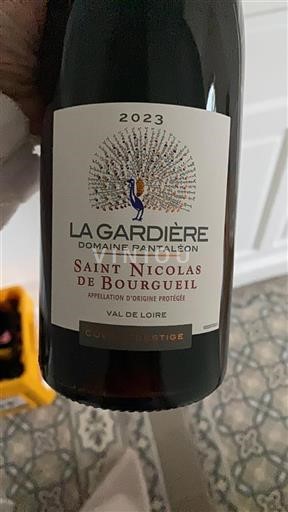 Vin Rouge sec Prestige Domaine Pantaleon 2023 France Vallée de la Loire Saint-Nicolas-De-Bourgueil