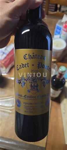 Bordeaux Saint-Émilion Grand Cru Château Cadet-Pontet 2022