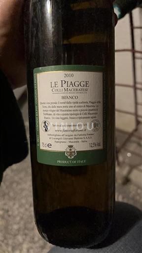 Marche Colli Maceratesi Fattoria Forano Le Piagge 2010