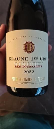 Borgoña No especificado Premier Cru Fouré-Roumier-de Fossey Les Toussaints 2022