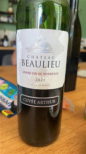 Bordeaux Côtes-de-bourg Château Beaulieu Arthur 2021