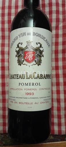 Bordeaux Pomerol Château La Cabanne 1993