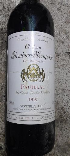 Bordeaux Pauillac Cru Bourgeois Château Colombier-Monpelou 1997