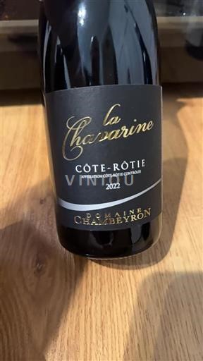 Vallée du Rhône Côte-rôtie Domaine Chambeyron La Chavarine 2022