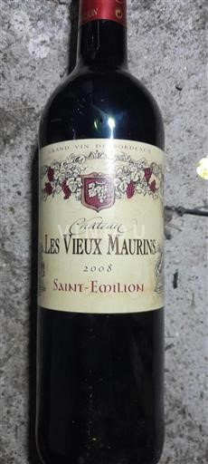 Bordeaux Saint-Émilion Château Les Vieux Maurins 2008