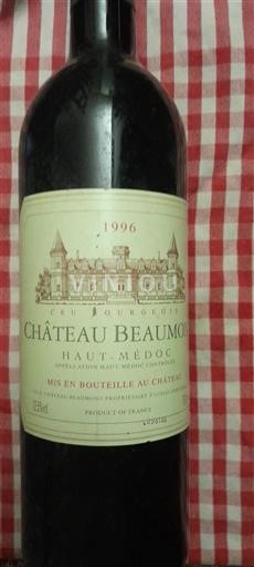 Bordeaux Haut-Médoc Cru Bourgeois Château Beaumont 1996