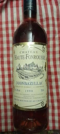 Jihozápad Monbazillac Château Haute-Fonrouse 1990