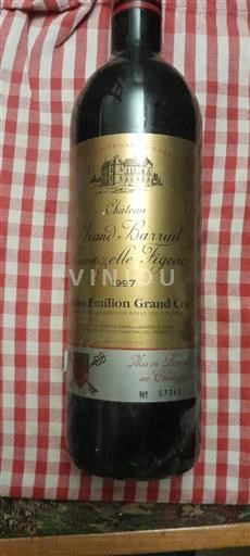 Bordeaux Saint-Émilion Grand Cru Château Grand Barrail Lamarzelle Figeac 1997