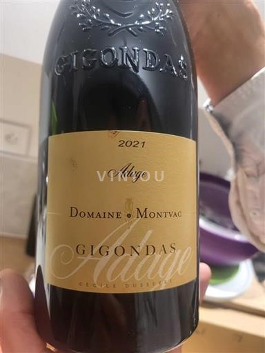 Rhônen laakso Gigondas Domaine Montvac Adage 2021