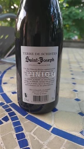 Rhônedalen Saint-Joseph Terre de Schistes Icke årgångsbetecknad