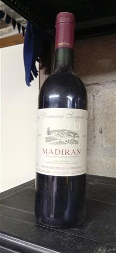 Sud-Ouest Madiran Domaine Sergent 1997