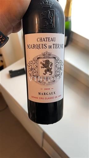 Bordeaux Margaux Grand Cru Classé Marquis de Terme 2020