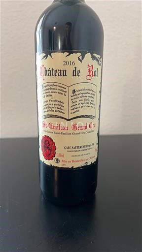 Bordeaux Saint-Émilion Grand Cru Grand Cru Rol 2016