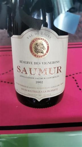 Loiredalen Saumur Les Vignerons de Saumur Réserve des Vignerons 2002