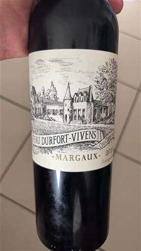 Bordeaux Margaux Grand Cru Château Durfort-Vivens 2020