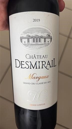 Bordeaux Margaux Grand Cru Desmirail 2019